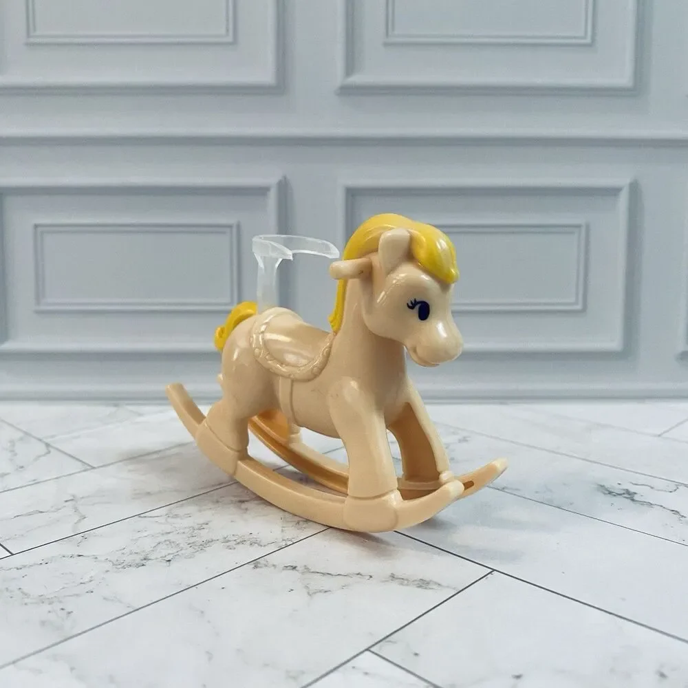 Vintage Barbie Nursery School Rocking Horse Plastic Dollhouse Nursery